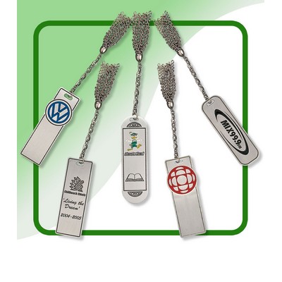 Custom Fine Pewter Bookmark w/Tassel